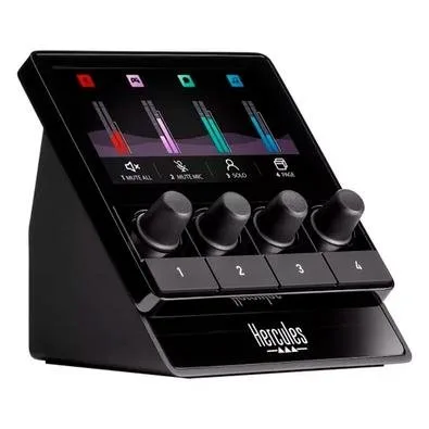 Mesa Controladora de Áudio para Streaming Hercules Stream 100, 4 Teclas, Tela LCD, USB - 4780933