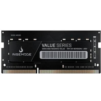 Memória RAM para Notebook Rise Mode Value Series, 8GB, 1600MHz, DDR3, CL11 - RM-D3-8G1600NL