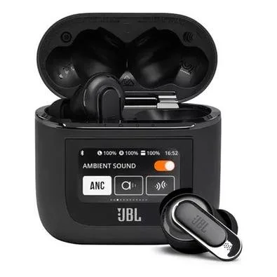 Fone de Ouvido TWS JBL Tour Pro 2, Smart Case com Tela Touch, Cancelamento de Ruído, Preto - JBLTOURPROPTWS2BLK