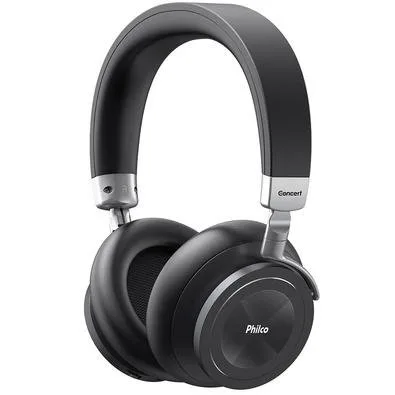 Fone de Ouvido Bluetooth Philco PFO05BTSG, Cancelamento de Ruído ANC, Drivers 40mm, Preto - 56605015