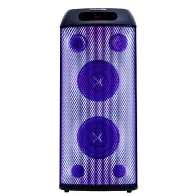 Torre de Som Amplificada Polyvox, TWS, 3 Vias, Full LED, 800W, Bluetooth, Bivolt, Preto - XT-660T