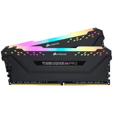 Memória RAM Corsair Vengeance Pro, RGB, 32GB (2x16GB), 2666MHz, DDR4, CL16, Preto - CMW32GX4M2A2666C16
