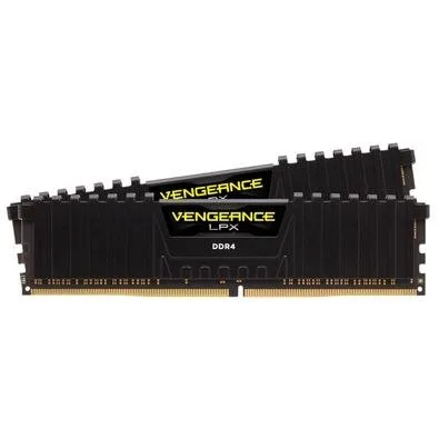 Memória RAM Corsair Vengeance LPX 16GB (2x8GB), 2400Mhz, DDR4 CL16 Black - CMK16GX4M2A2400C16