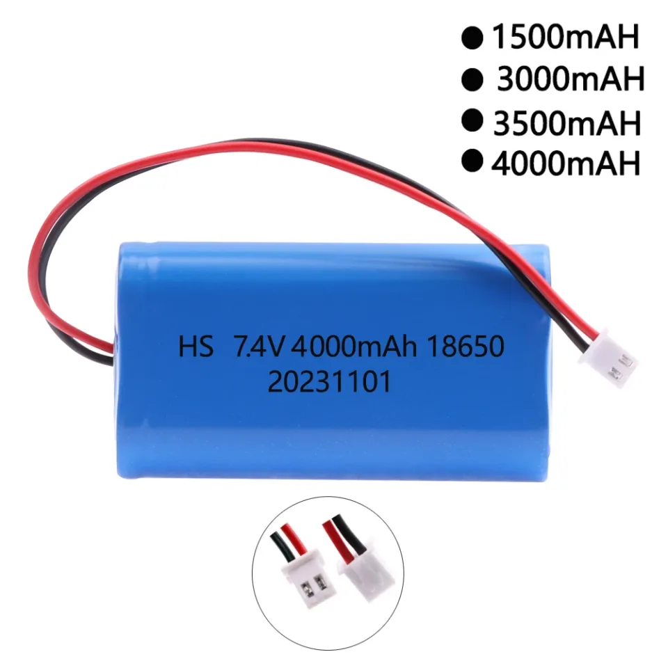 7.4v 18650 bateria 2s lifepo4 baterias pacotes 1500mah 3000mah 3500mah 4000mah bateria recarregável plug