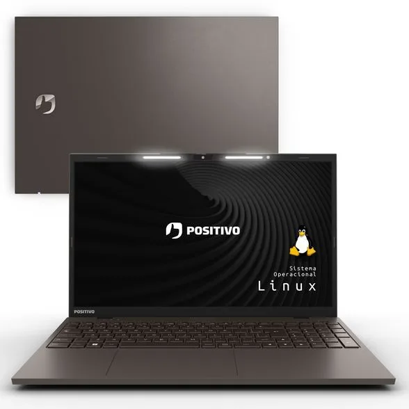 Notebook Positivo Vision i15 Intel® Core® i5- 1135G7 Linux 16GB 512GB SSD Lumina Bar 15.6" FullHD - Cinza