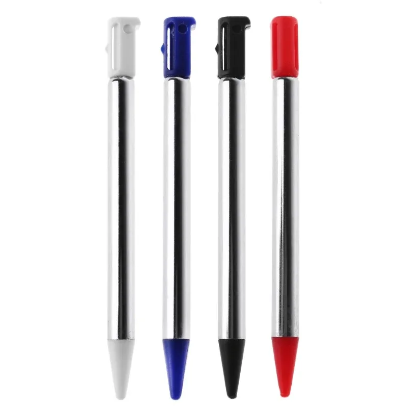 Canetas de estilete ajustáveis curtos para nintendo 3ds caneta estilete extensível