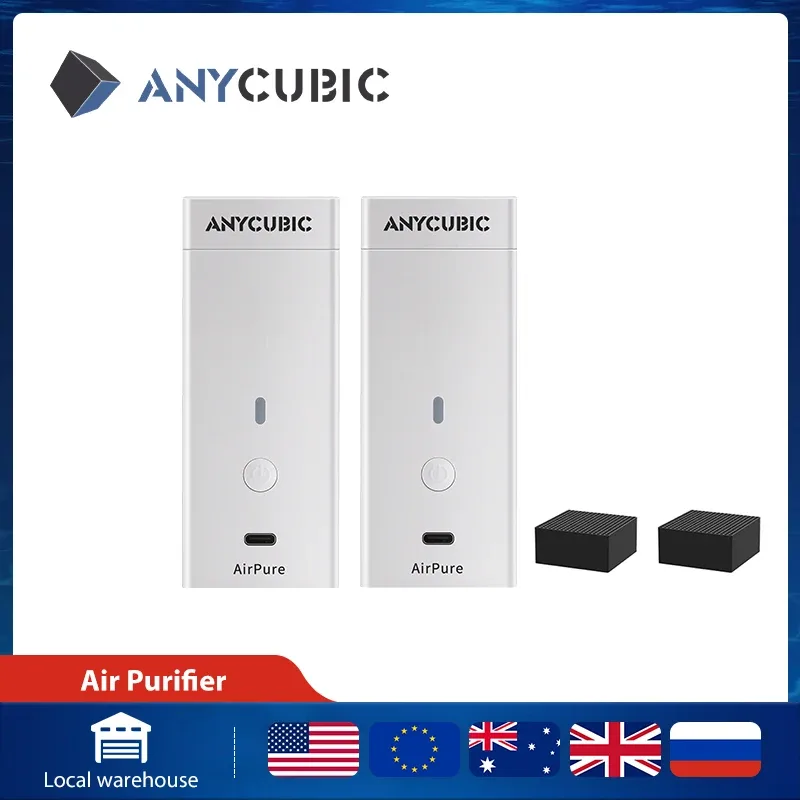 ANYCUBIC-Filtro de ar para impressora 3D resina AirPure purificação eficiente do ar, baixo ruído, carregado USB, Photon Mono X, 4K, M3 Plus