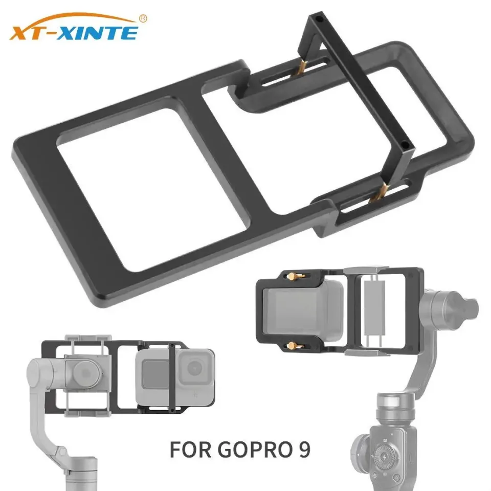 Handheld estabilizador cardan switch placa adaptador de montagem para gopro hero 10 9 8 ação câmera para dji om5 zhiyun moza acessórios