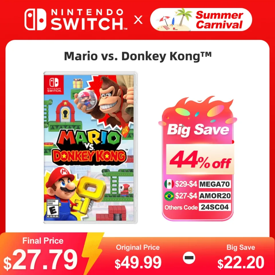 Mario vs. Donkey Kong jogos Nintendo Switch Game Deals 100% Original Cartão de Jogo Físico Ação Puzzle Gênero para Switch Game Console