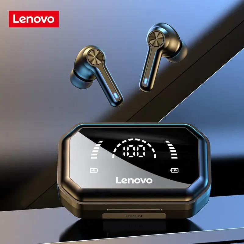 Lenovo-LP3 Pro fones de ouvido sem fio com display HIFI, fones de ouvido, fones de ouvido, fones de ouvido, música, TWS, Bluetooth 5.0, bateria 1200mAh