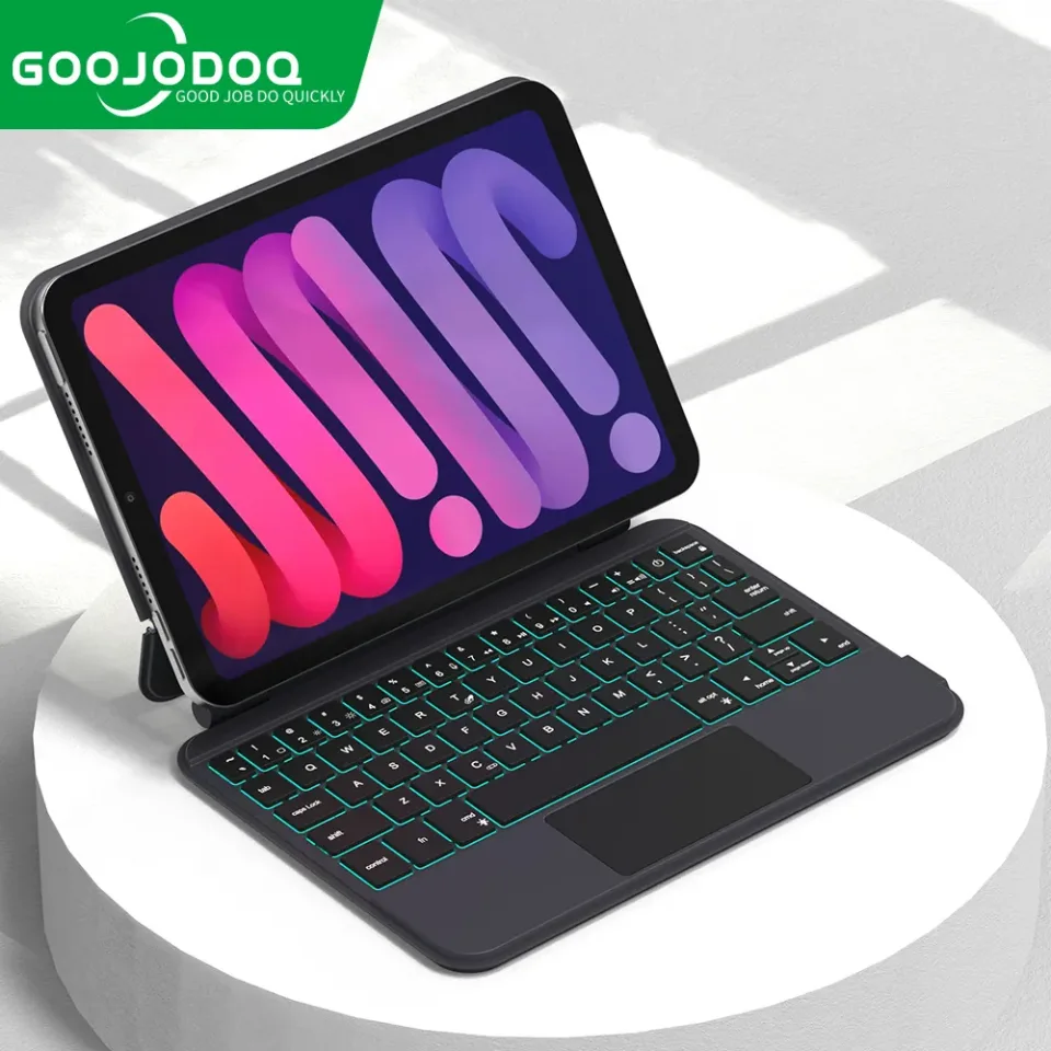 Goojodoq-caso teclado mágico para ipad mini 6 6ª geração, caso flutuante, trackpad multi-touch