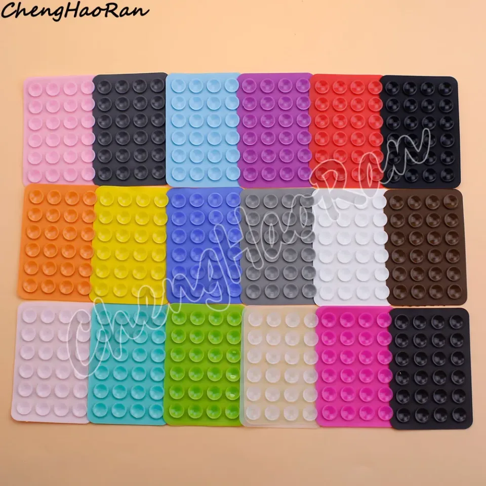 1 pc dupla face silicone ventosa para dispositivo elétrico do telefone móvel ventosa apoiado adesivo borracha de silicone otário almofada fixa