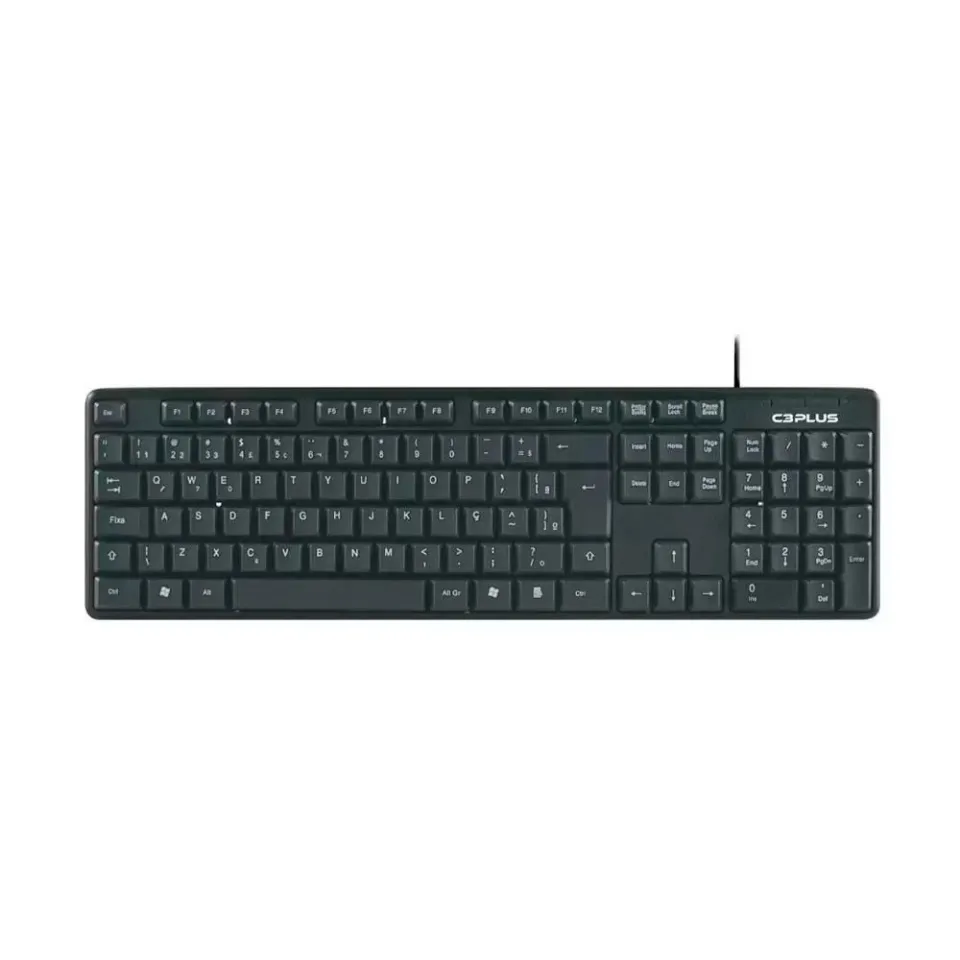 Teclado C3tech Kb15bk Usb Com Fio Preto - OUTLET