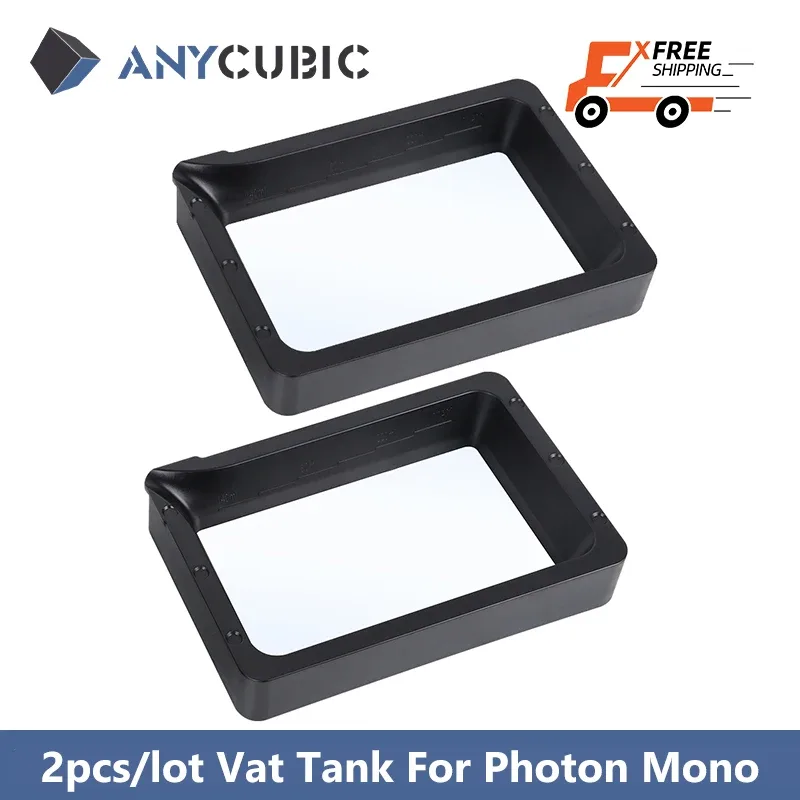 A impressora 3d ANYCUBIC parte o tanque UV da lata da resina de 2PCS para a série Photon Mono/Photon