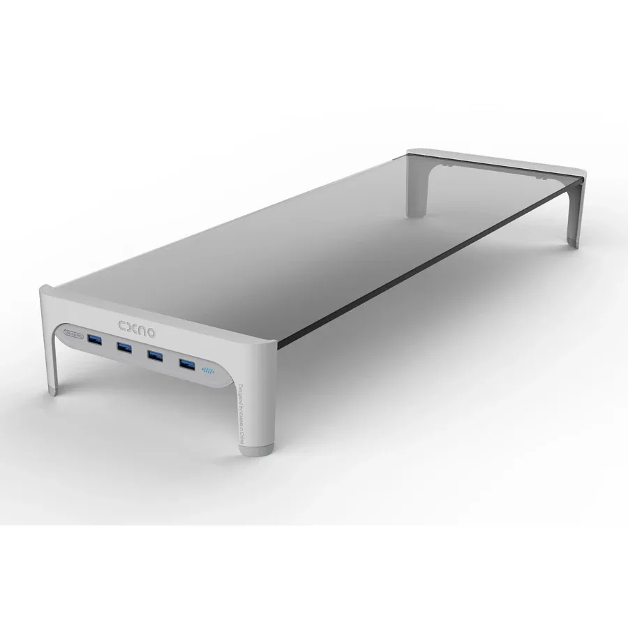 Riser-monitor de mesa para notebook, suporte, barra de espaço, antiderrapante, 4 portas usb, transmissão de dados e carregamento rápido, 501l
