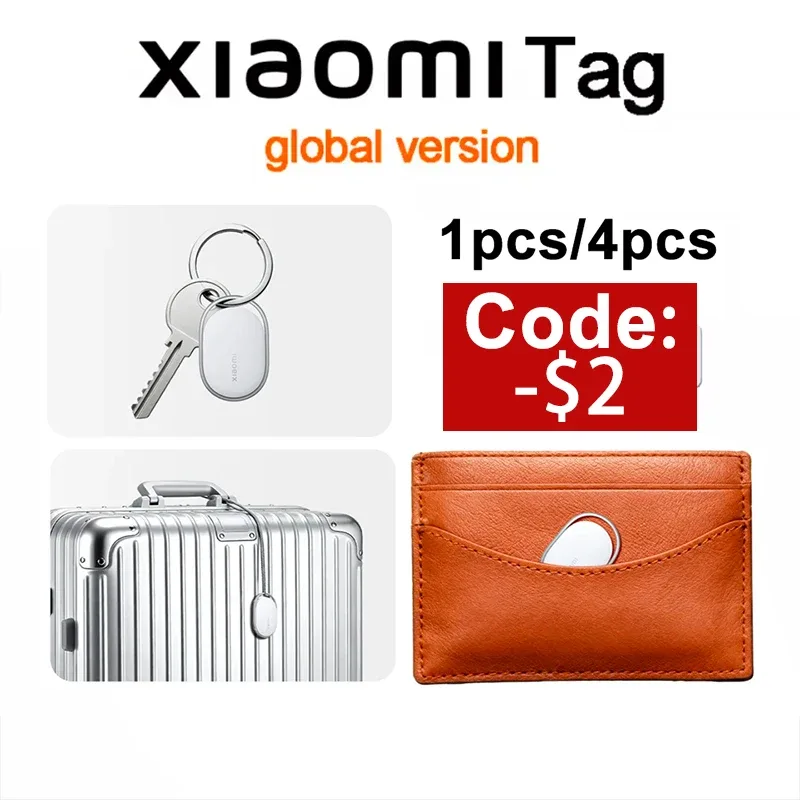 Xiaomi Tag 1 Pack Bluetooth 5.4 IP67 à Prova d'Água Compatível com Apple Find My para iPhone Dispositivo Inteligente Anti-Perda