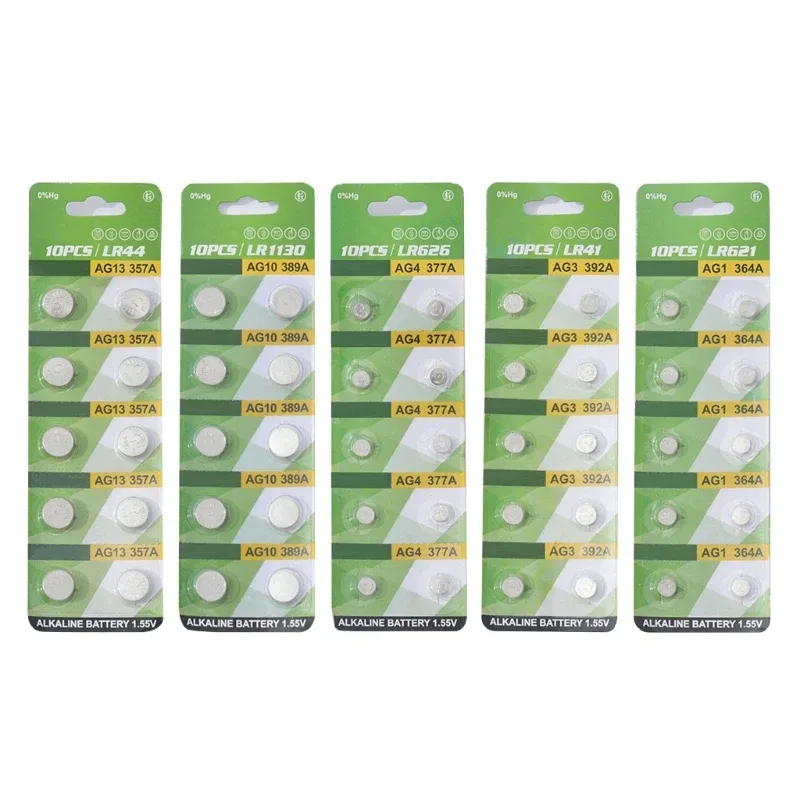 Multipacks 10 pçs lr1130 lr41 lr44 relógio bateria alcalina botão baterias para brinquedo & relógio dropshipping