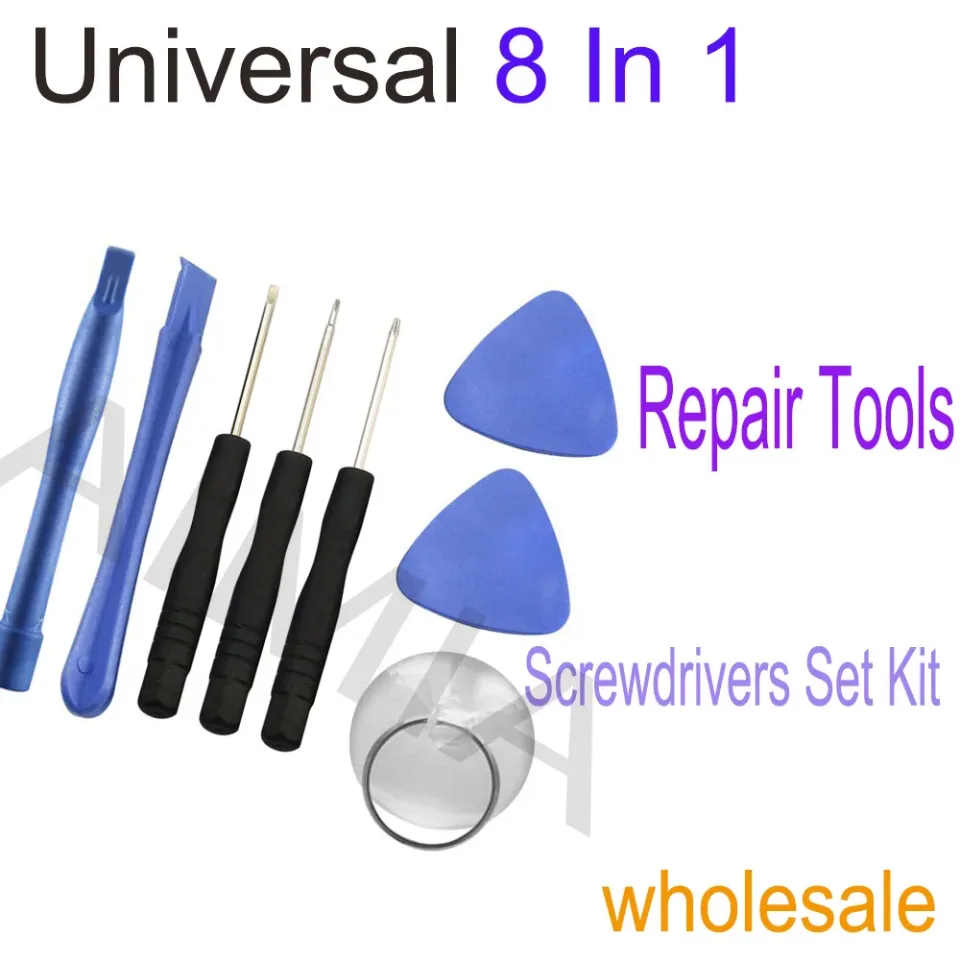 Universal 8 em 1 ferramentas de reparo do telefone chaves de fenda conjunto kit para iphone celular tablet reparo para xiaomi telefone móvel