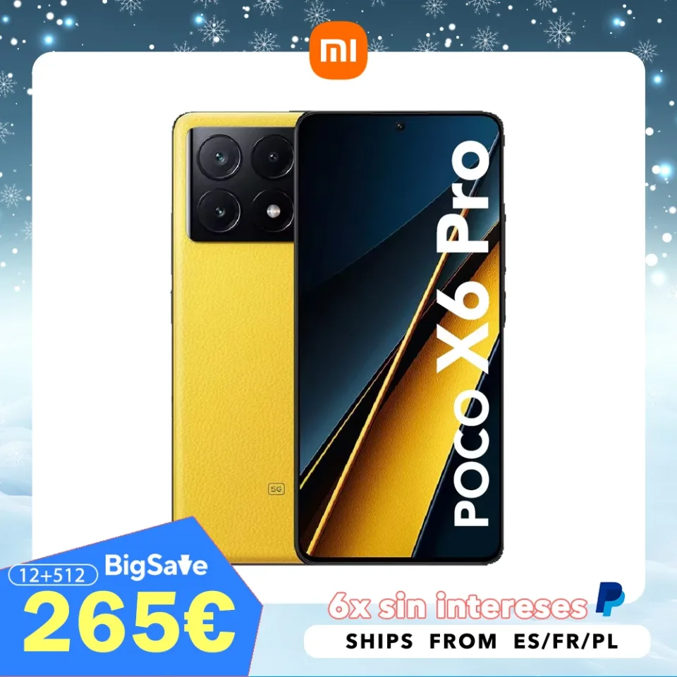 Xiaomi POCO X6 Pro 5G 8GB/256GB 12GB/512GB NFC EU Carregador Versão Global-telefone celular