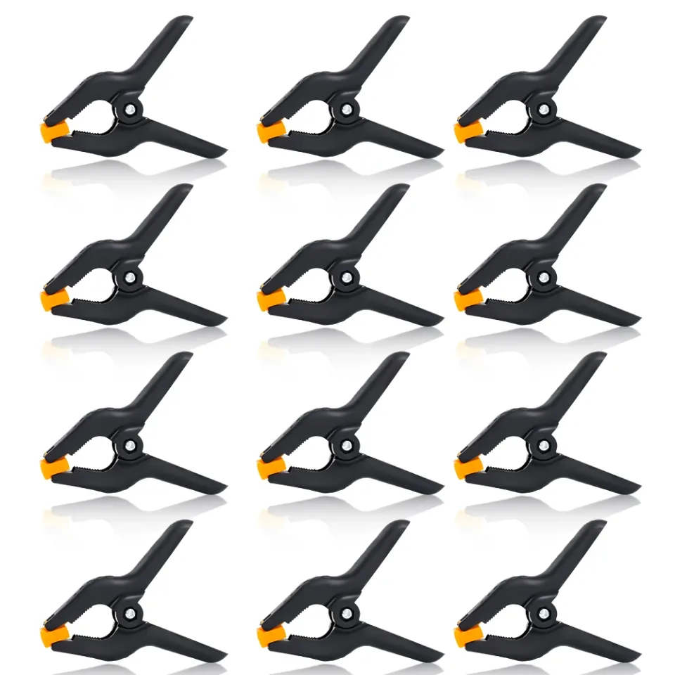 12pçs braçadeiras de musselina resistentes para fotografia, clipe de suporte de fundo de cabine de foto, pano de fundo fixo de musselina e tela verde