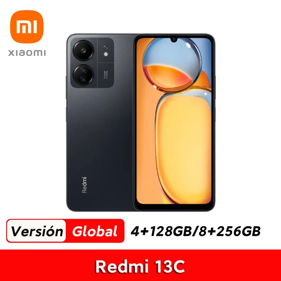 Xiaomi-Smartphone Redmi 13C, Versão Global, MTK Helio G85, Display 6.74 ", Câmera Tripla AI 50MP, 5000mAh, Carregamento Rápido 18W, 128GB, 256GB