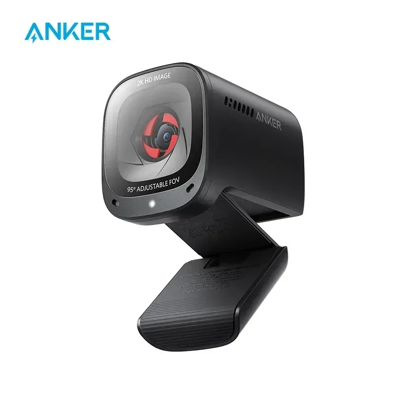 Anker PowerConf C200 2K usb webcam para computador portátil câmera mini camera profissional web cam ai-cancelamento de ruído estéreo microfones de correção de pouca luz