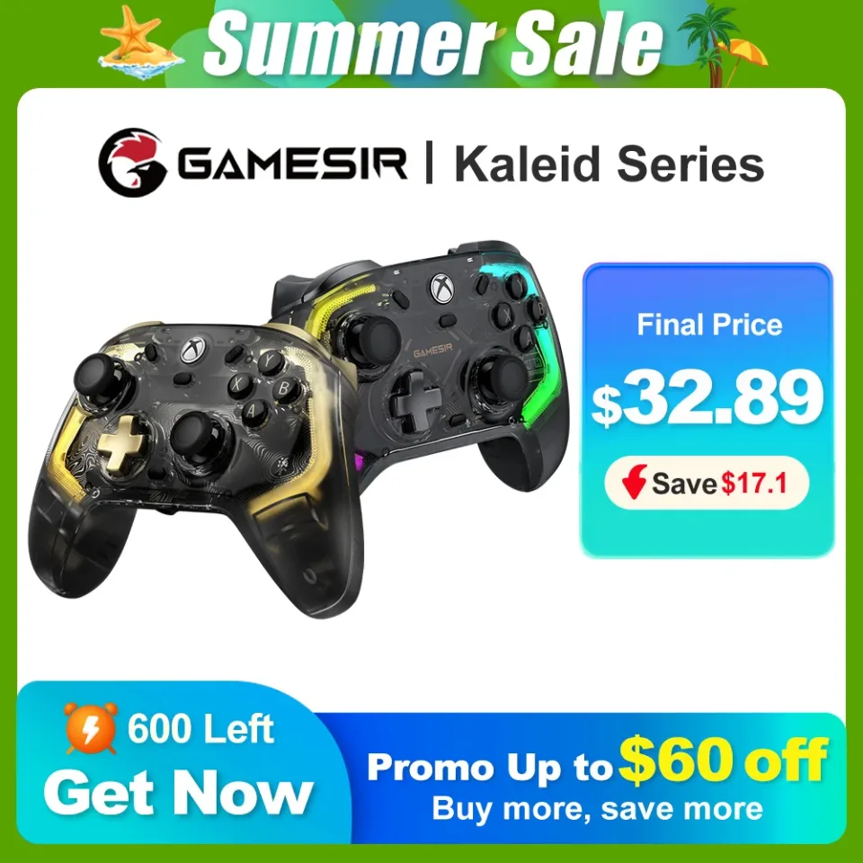 GameSir Kaleid Series Kaleid & Kaleid Flux Xbox Wired Gaming Controller Gamepad para Xbox X S One PC Steam com tecnologia de efeito Hall