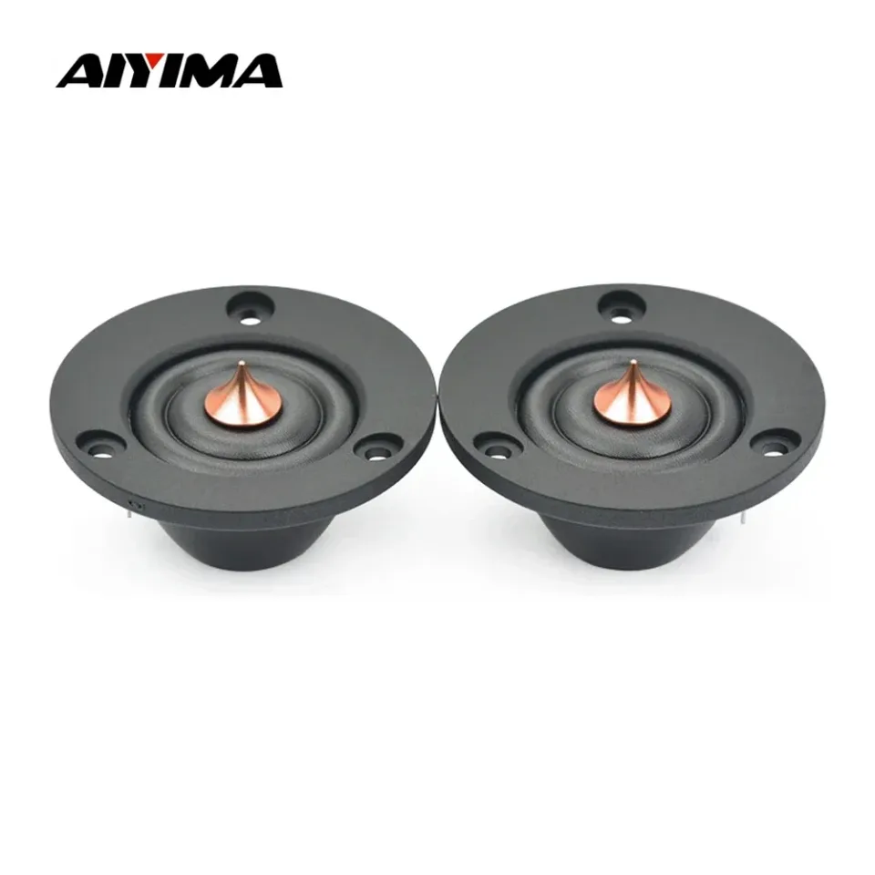 Aiyima 2 pçs 2 Polegada tweeter 6 ohm 4 ohm 30w alta fidelidade cúpula de seda alto-falante agudos alto-falante de áudio de cinema em casa para modificação do carro