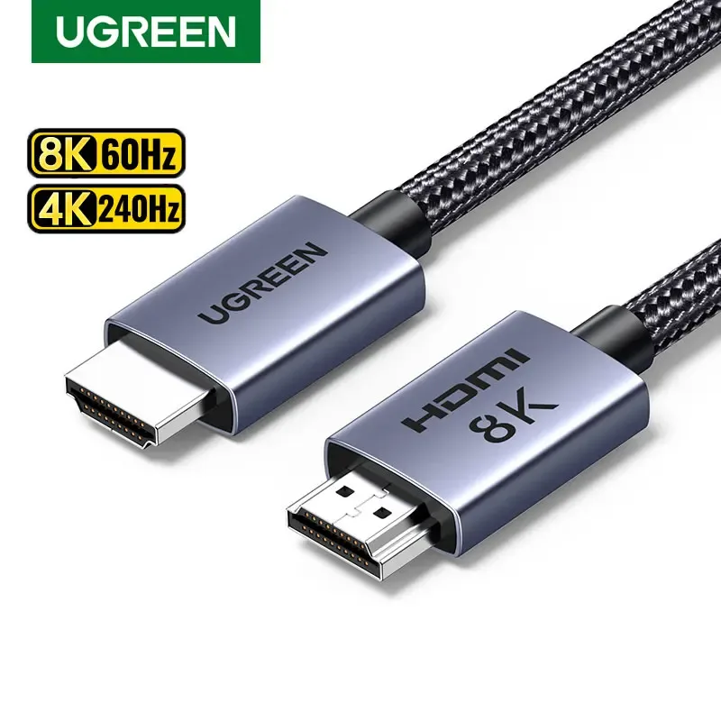 UGREEN-HDMI Cabo para TV Box, Ultra High Speed Certificado para PS5 e Xiaomi, Dolby Vision, HDCP2.3, 48Gbps, 8K 60Hz