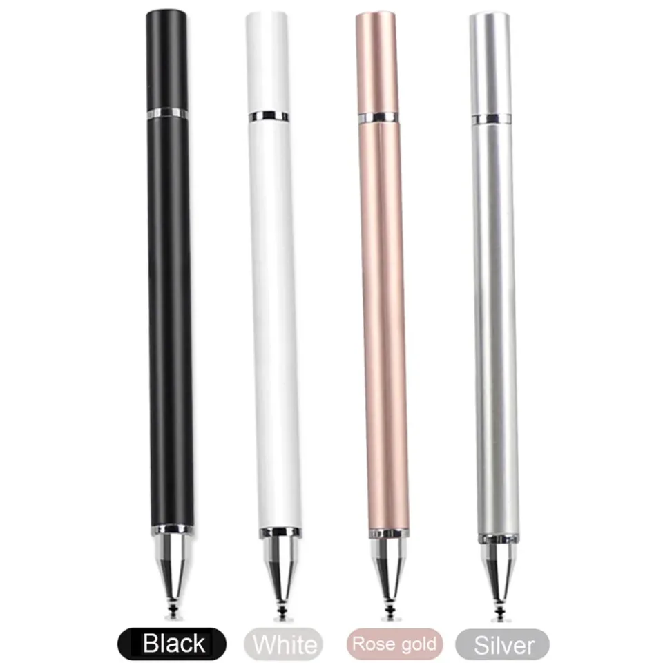 Caneta Stylus Universal para Desenho Tablet, Tela de Toque Capacitiva, Lápis Inteligente para iOS, Android, iPad, 2 em 1