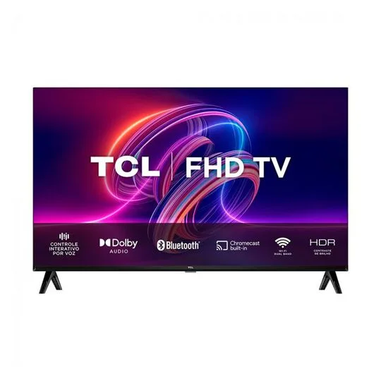 Smart TV 32" TCL LED Full HD 32S5400AF, Android TV, 2 HDMI, 1 USB