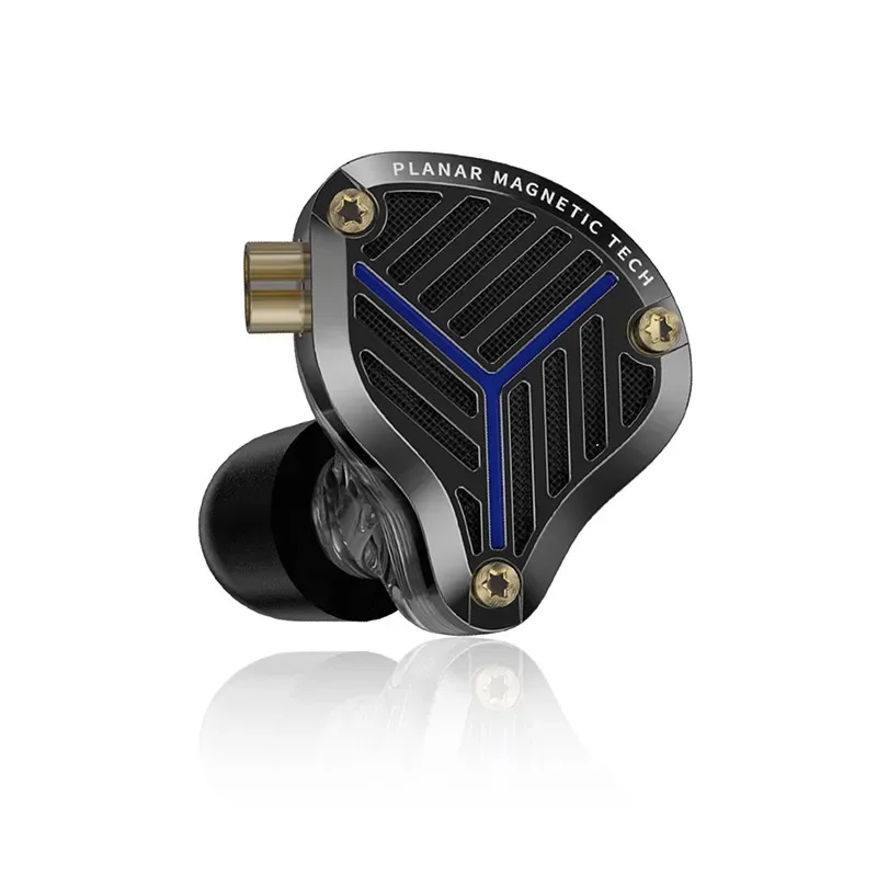 Fones de ouvido com fio KZ PRX, driver planar, fones de ouvido de música, fones de ouvido de monitor de graves HiFi, fone de ouvido esportivo