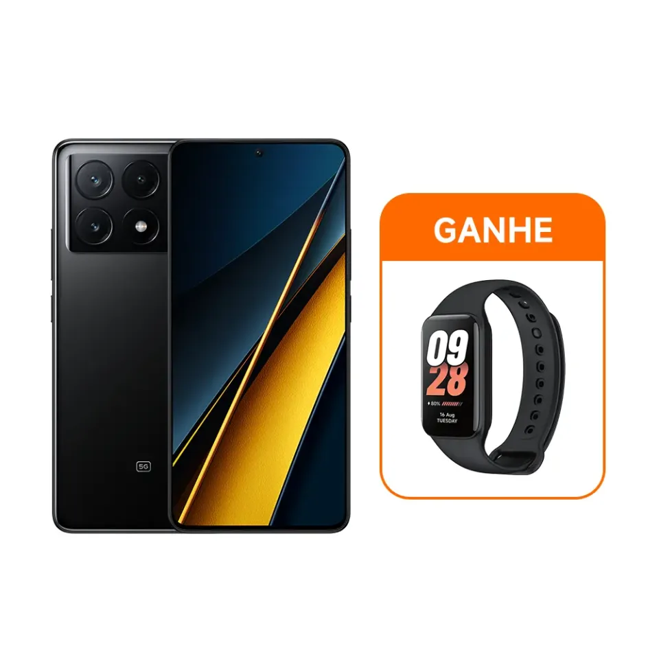 POCO X6 PRO 5G 512GB + GANHE Xiaomi Band 8 Active