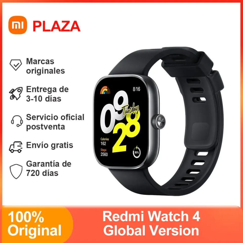 Xiaomi-Relógio Redmi 4 Relógio Inteligente, AMOLED 1.97 ", 390 × 450 Pixel, Oxigênio no Sangue, Freqüência Cardíaca, Monitoramento de Estresse, Bluetooth, Chamada Telefônica