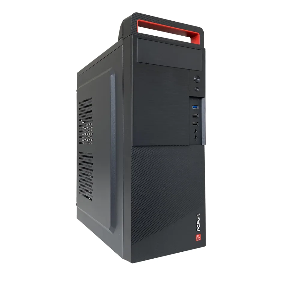 Gabinete Office Pcfort E191 com fonte automática 200W, com USB 3.0