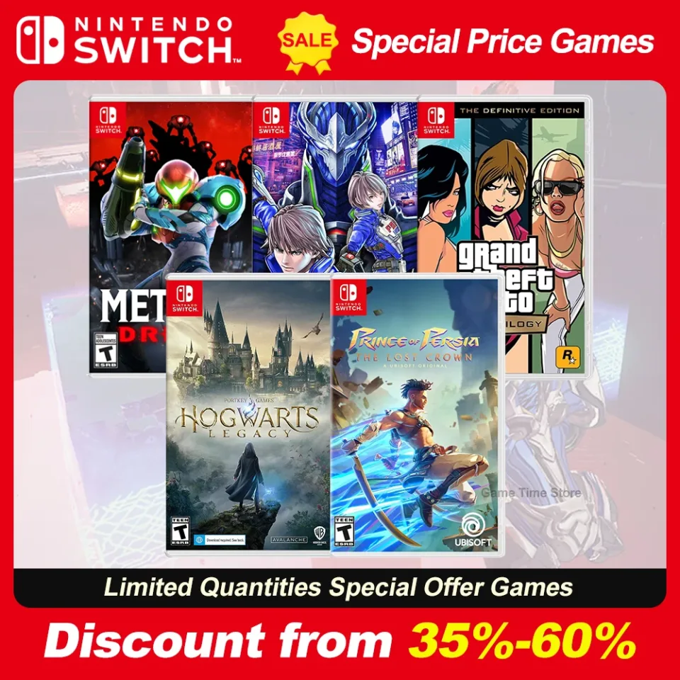 Juegos Nintendo Switch Jogos Ofertas Metroid Dread Astral Chain GTA Grand Theft Auto Hogwarts Legacy Xenoblade 3 Prince Persia