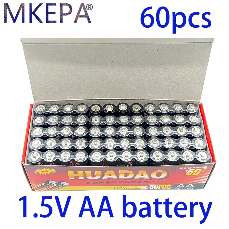 Bateria seca alcalina descartável aa 1.5v da bateria de huadao, apropriada para a câmera, calculadora, despertador, mouse, controle remoto