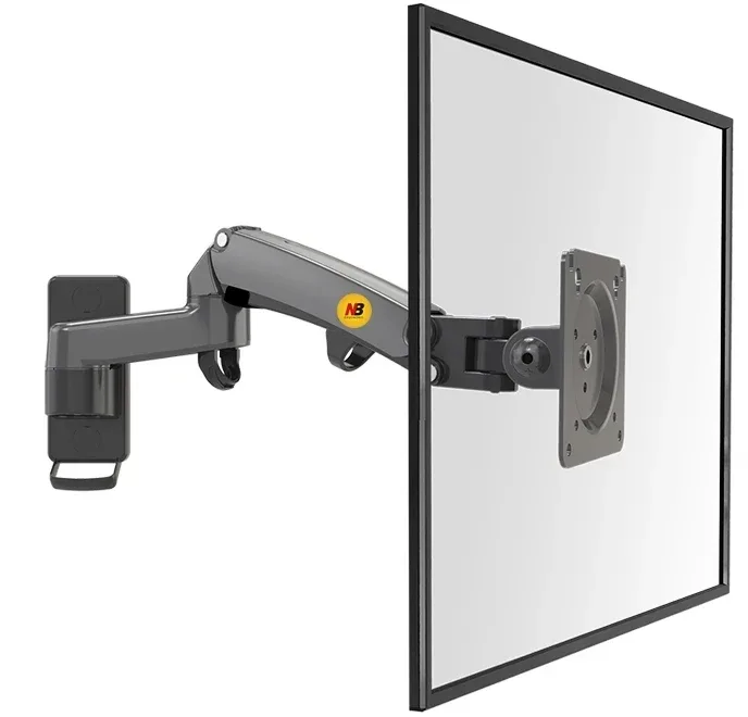 North Bayou-Suporte de parede LED TV, suporte do monitor, braço de montagem ergonômica Max. VESA, mola de gás, 17-35 ", 100x100mm, carga 3-12kg