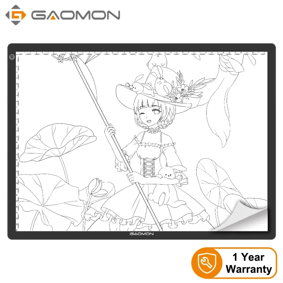 GAOMON-Almofada De Luz De Tatuagem Profissional, Placas De Rastreamento LED, Caixas De Luz Dos Desenhos Animados, Escrita, Painéis De PC, GA3