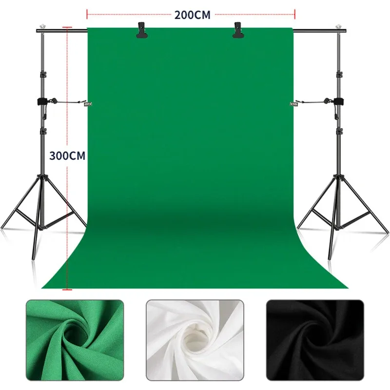 Fotografia backdrops verde/branco/preto/cinza musselina algodão tela verde chromakey foto pano de fundo para foto tiro adereços