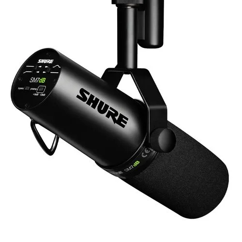 Microfone Vocal Dinâmico com Pré amplificador Shure SM7dB SM7DB