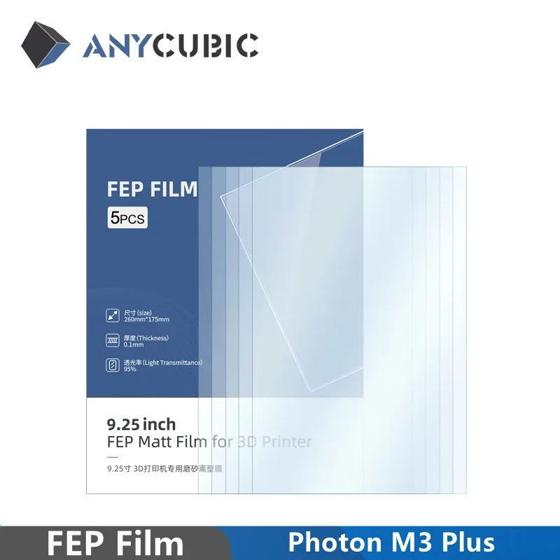 Anycúbico original fep filme para fóton m3 mais peças de impressora 3d impressão acessórios 260x175mm