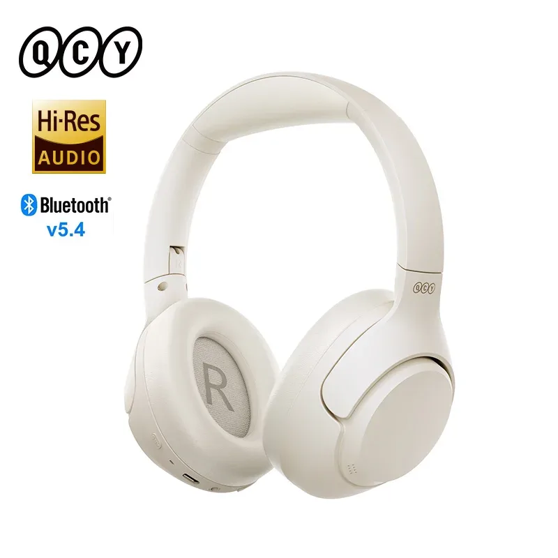QCY-H3 ANC Auscultadores sem fios, híbrido Active Noise Cancelamento Headset, Bluetooth 5.4, Hi-Res Audio Earphones, 60H Playtime, 43dB