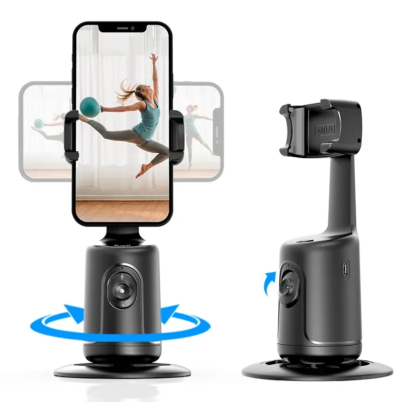 Suporte Do Telefone De Rastreamento Automático, Fast Face and Object Tracking, Robô Cameraman, Rotação 360