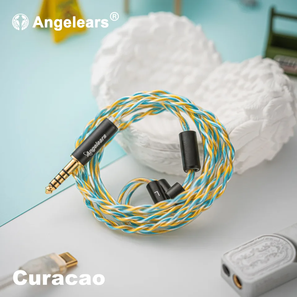 Cabo de atualização de cobre de cristal único Angelears Curacao 0,78 4,4 mm