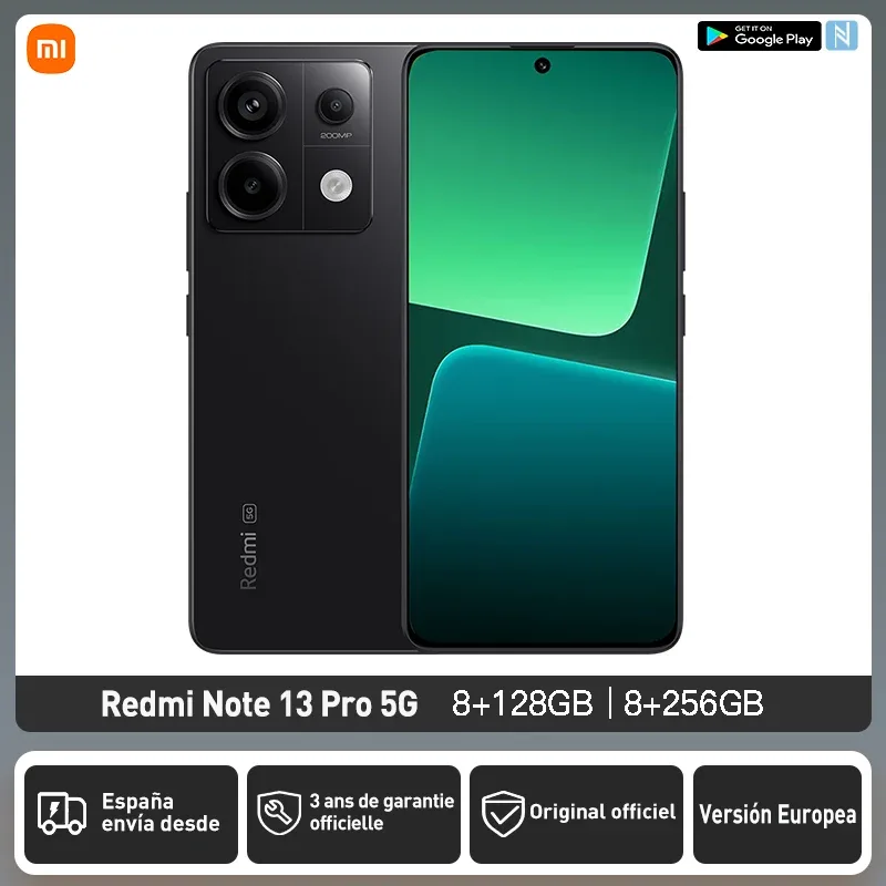 Xiaomi Redmi Note 13 Pro 5G Versão Global 128GB/256GB Snapdragon 7S Gen 2 6.67" AMOLED Display 1.5K 120Hz NFC