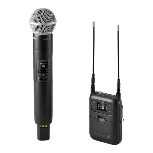 Sistema Portátil sem Fio 32 Canais UHF SLXD25SM58-G58 Shure