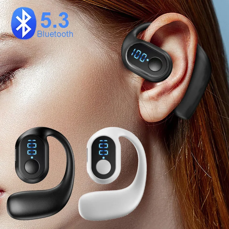 TWS Fone De Ouvido Sem Fio Bluetooth, fone De Ouvido Gancho, Hi Fi Stereo, Redução De Ruído Headset, À Prova D 'Água Earbud para Huawei, Xiaomi, 5.3