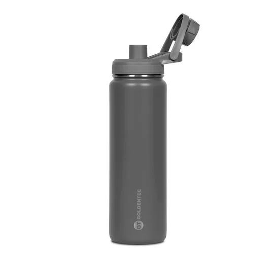 Garrafa Térmica Inox 750 ml para bebidas quentes ou frias com tampo com bico - Cinza | GT
