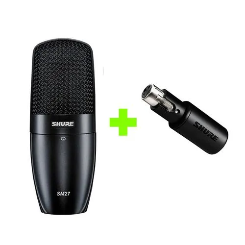 Kit Microfone SM27-SC + Interface de áudio MVX2U Shure SM27-SC+MVX2U